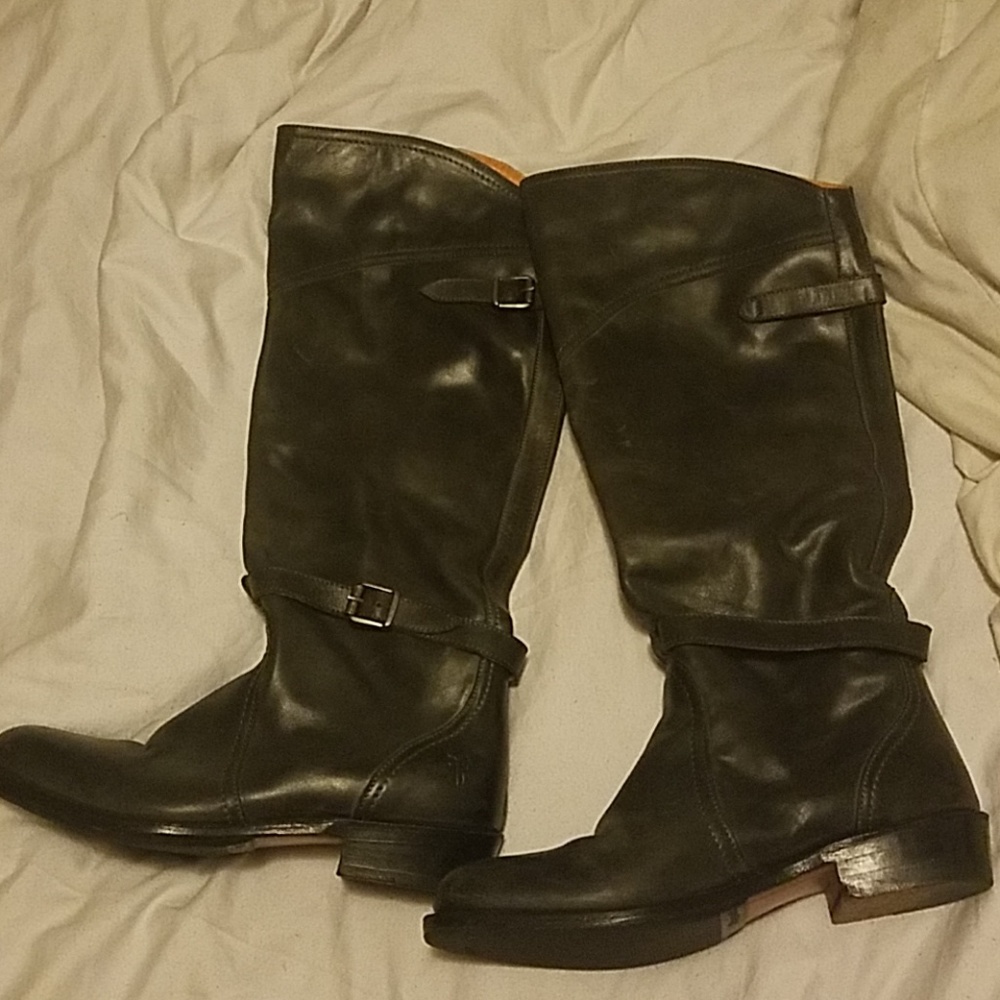 Tall leather Frye womens riding boots size 6.5M